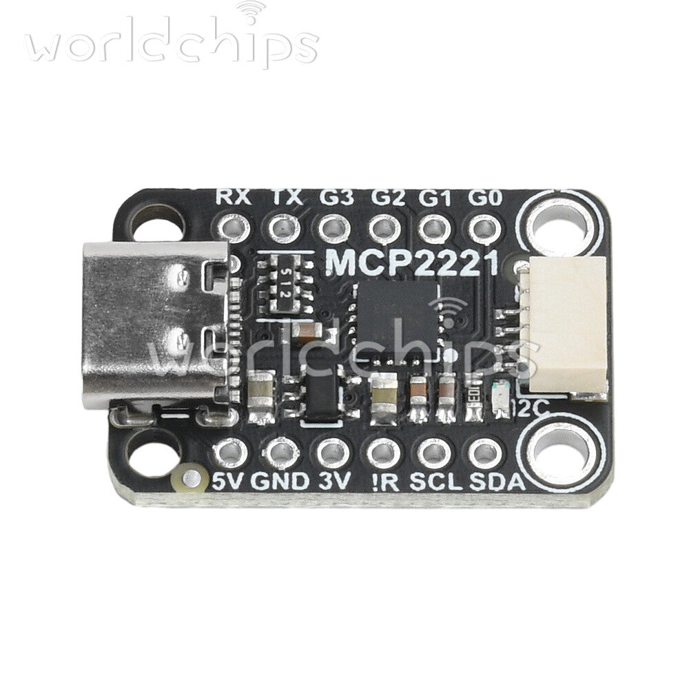 MCP2221A USB to GPIO ADC/I2C Converter Adapter Module Breakout Board Type-C