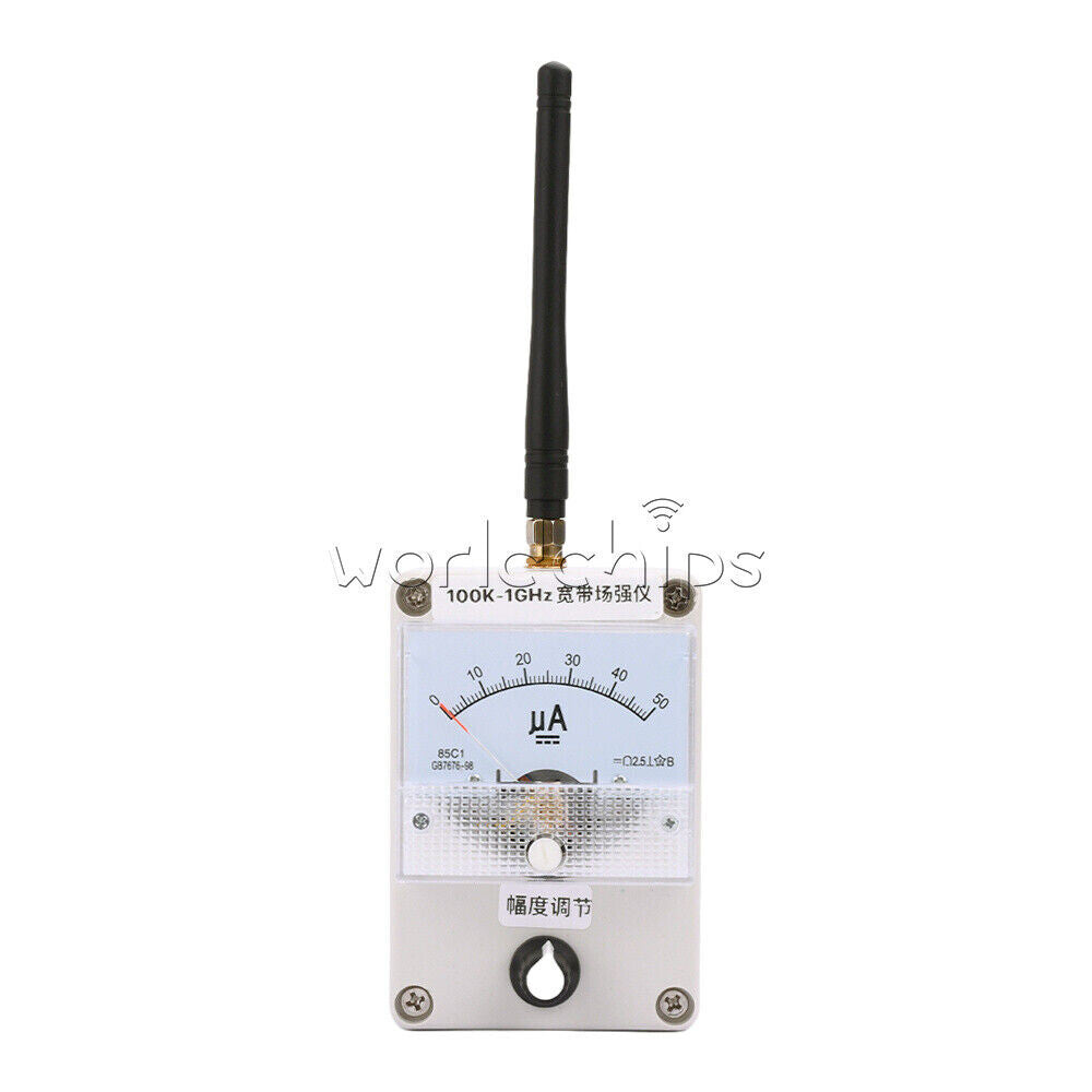 100KHz-1000MHz Field Strength Indicator Meter RF Signal Level Meter + Antenna