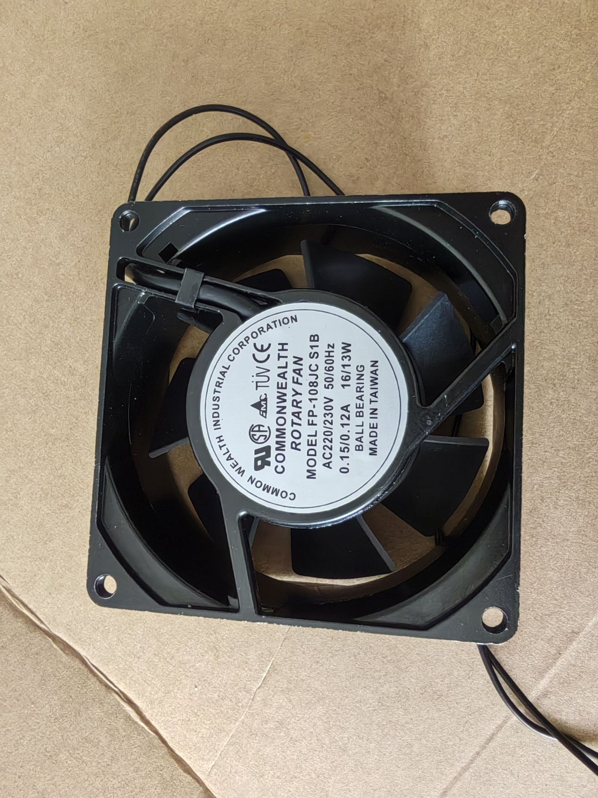 1PCCOMMONWEALTH Fan FP-108JC S1B AC220V/240V 9038 9Cm 2-wire Cooling Fan
