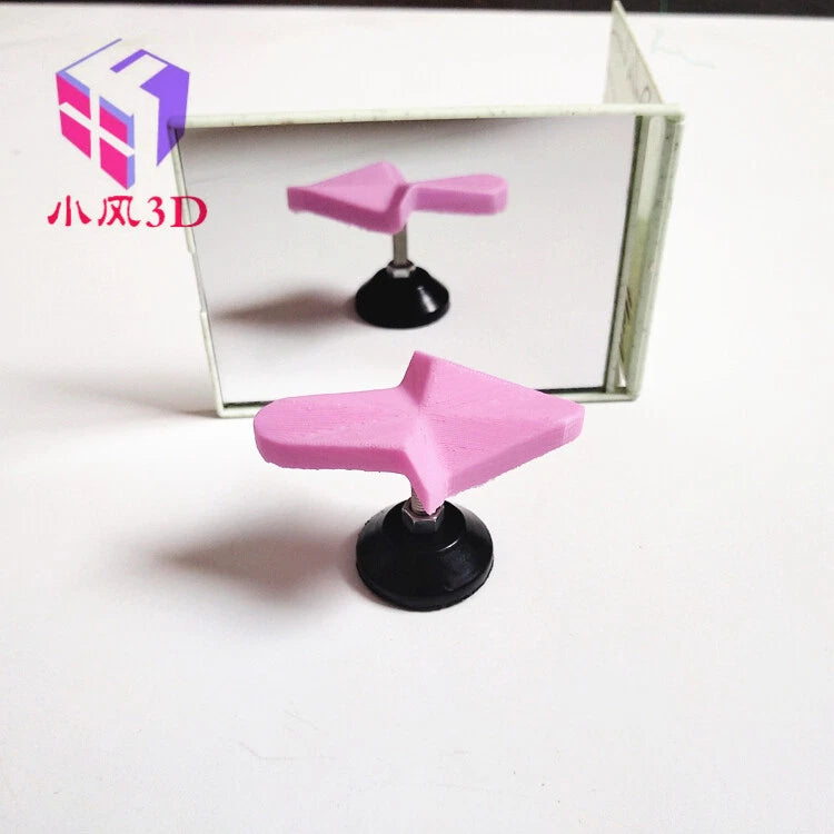1x 3D printing optical illusion always pointing right white arrow mirror model