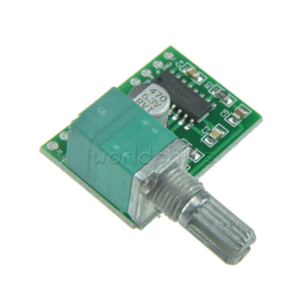 10PCS PAM8403 5V 2-Channel 3Wx2W Volume USB Power Audio Amplifier Board