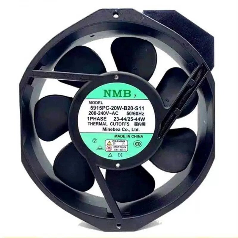 NMB-MAT 5915PC-20W-B20-S11 17cm 200-240V All Metal Fan