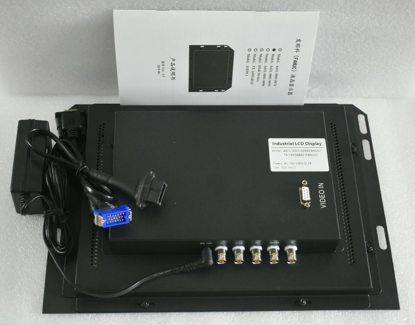 12'' LCD Screen For FANUC A61L-0001-0094 TX-1450ABA5 14X59-1 CNC 14" CRT Monitor