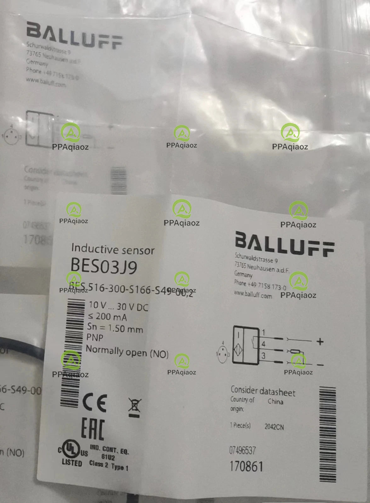 1Pcs    BALLUFF BES 516-300-S166-S49-00,2（BES03J9）sensor Free transport