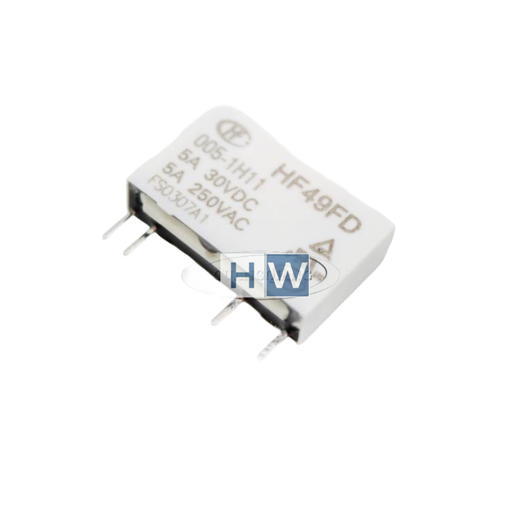 10Pcs  HF49FD-005-1H11 DIP-4 One Set of Normally Open 30VDC 5A Power Relay