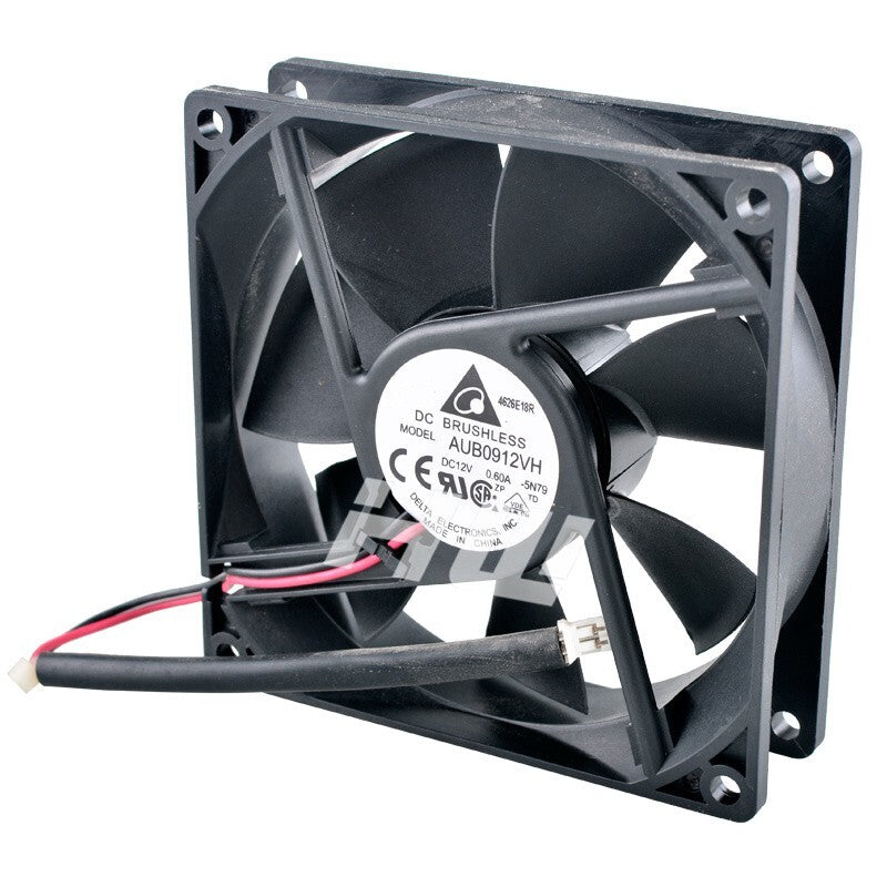 1Pc   AUB0912VH  2-wire 9cm 9025 12V 0.60A Large Air Volume Chassis Power Fan