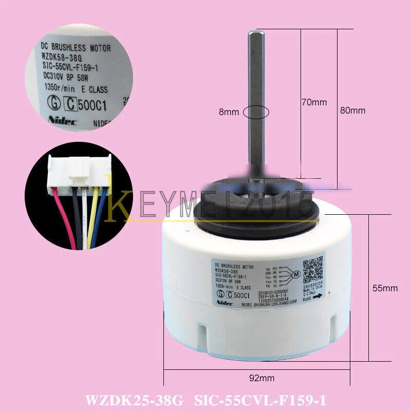 1PC  WZDK58-38G SIC-55CVL-F159-1 58W air conditioner motor