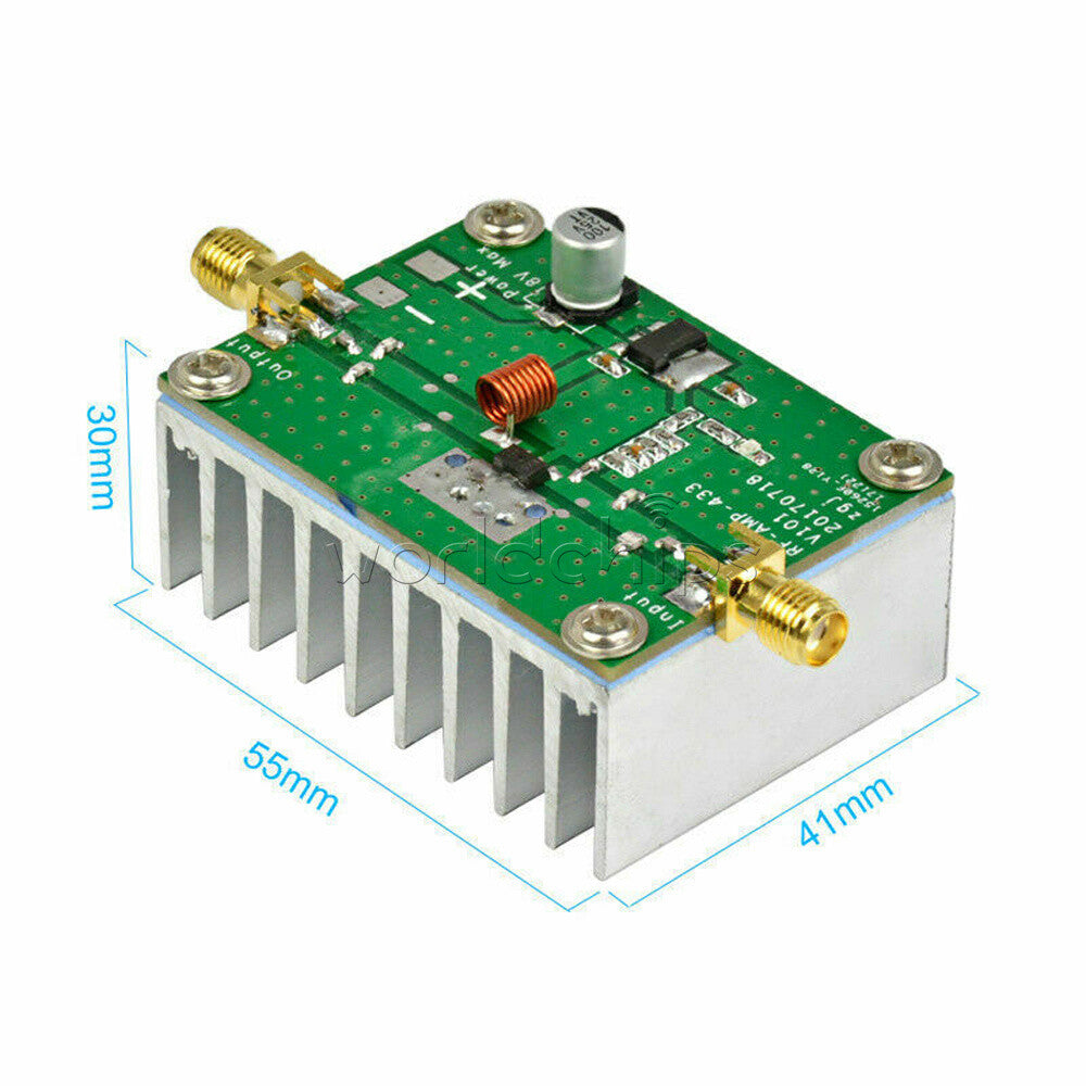 433MHz 8W Digital Power Amplifier Board RF HF High Frequency Amplifier Control