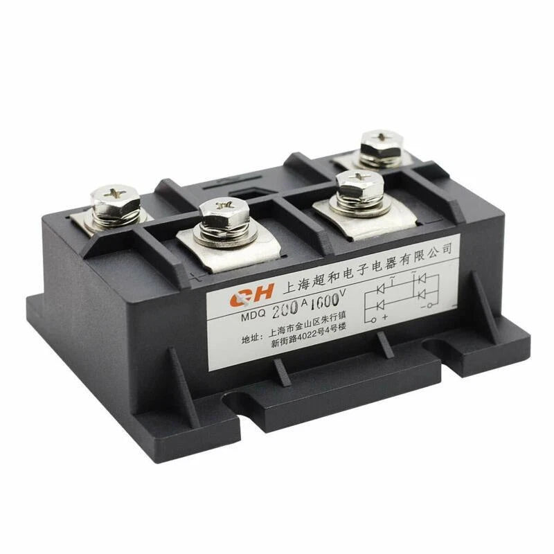 1pcs Bridge Rectifier MDQ-200A 200A 1600V Full Wave Diode Module Single Phase