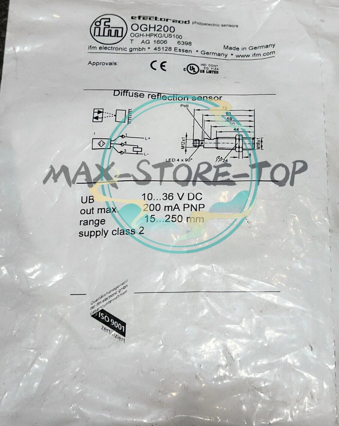 1PCS   IFM OGH200 Proximity Switch Sensor OGH200 Fast Shipping