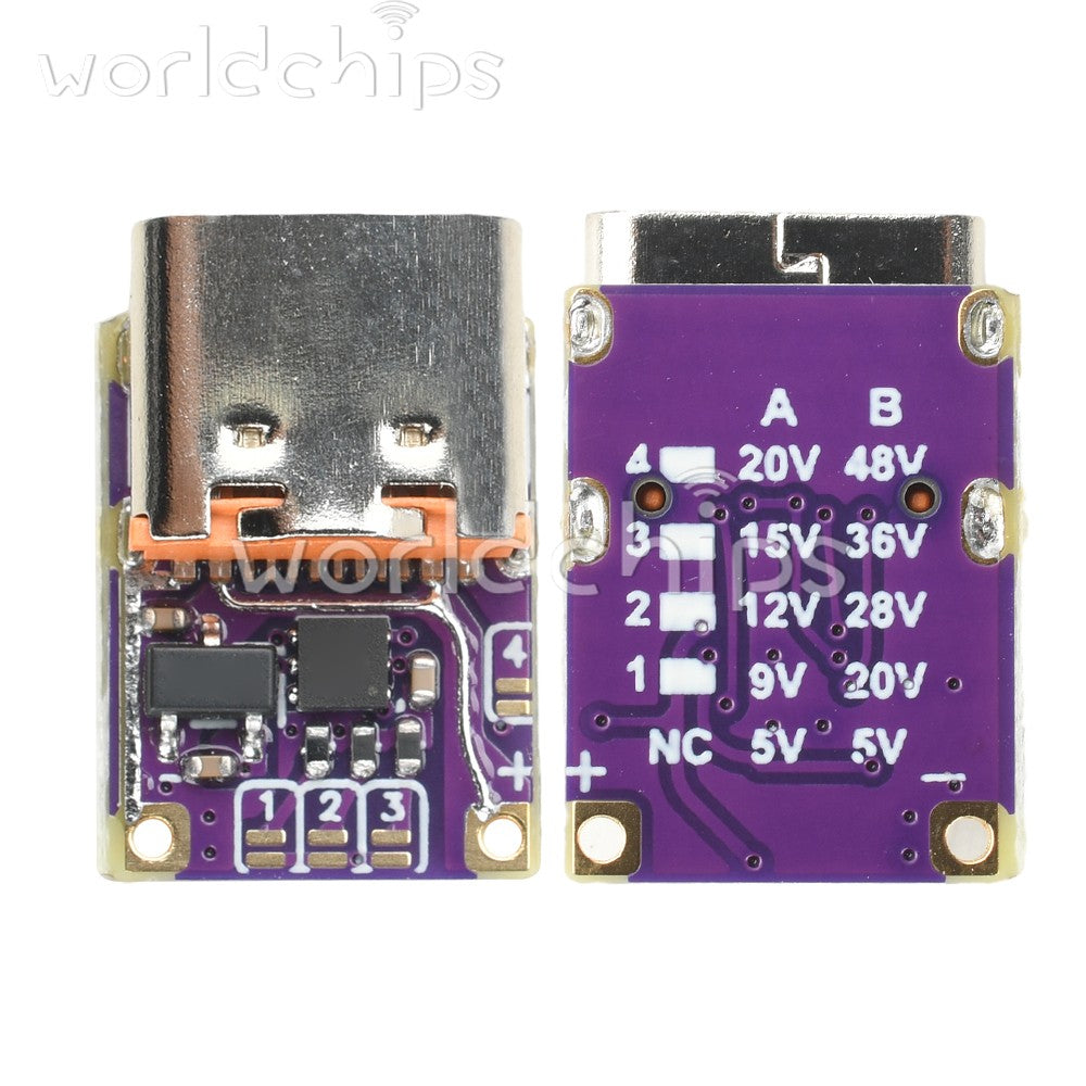 10pcs PD/QC Fast Charging Decoy Module DC 5V/ 20V 28V 36V 48V Voltage Trigger