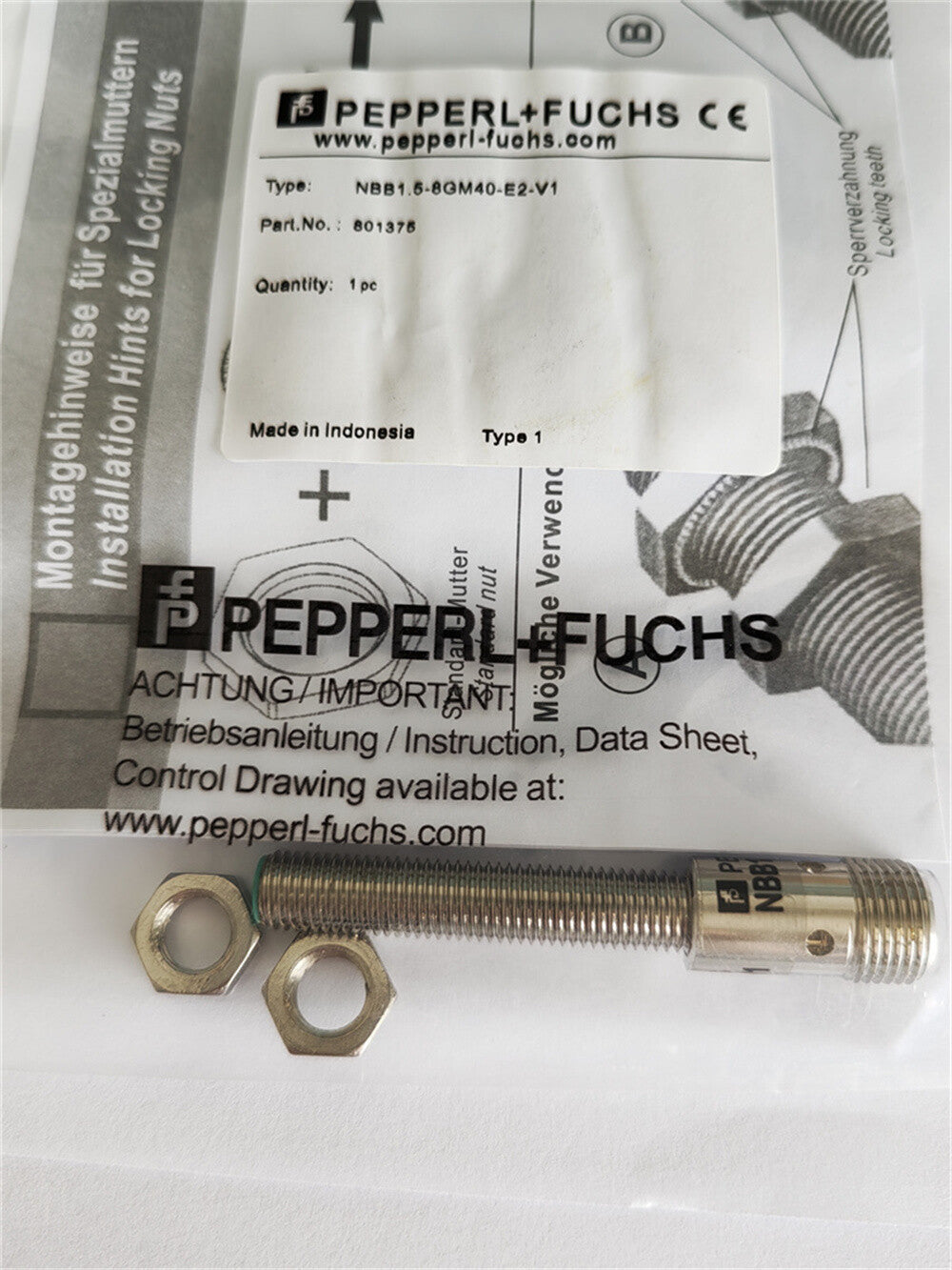 1PC  For PEPPERL + FUCHS NBB1.5-8GM40-E2-V1 sensor