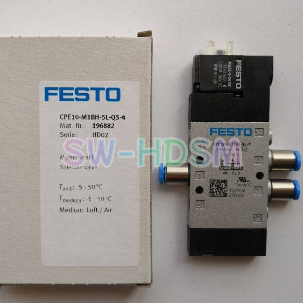 1PCS   Festo Solenoid Valve CPE10-M1BH-5L-QS-4 196882 Freight Free