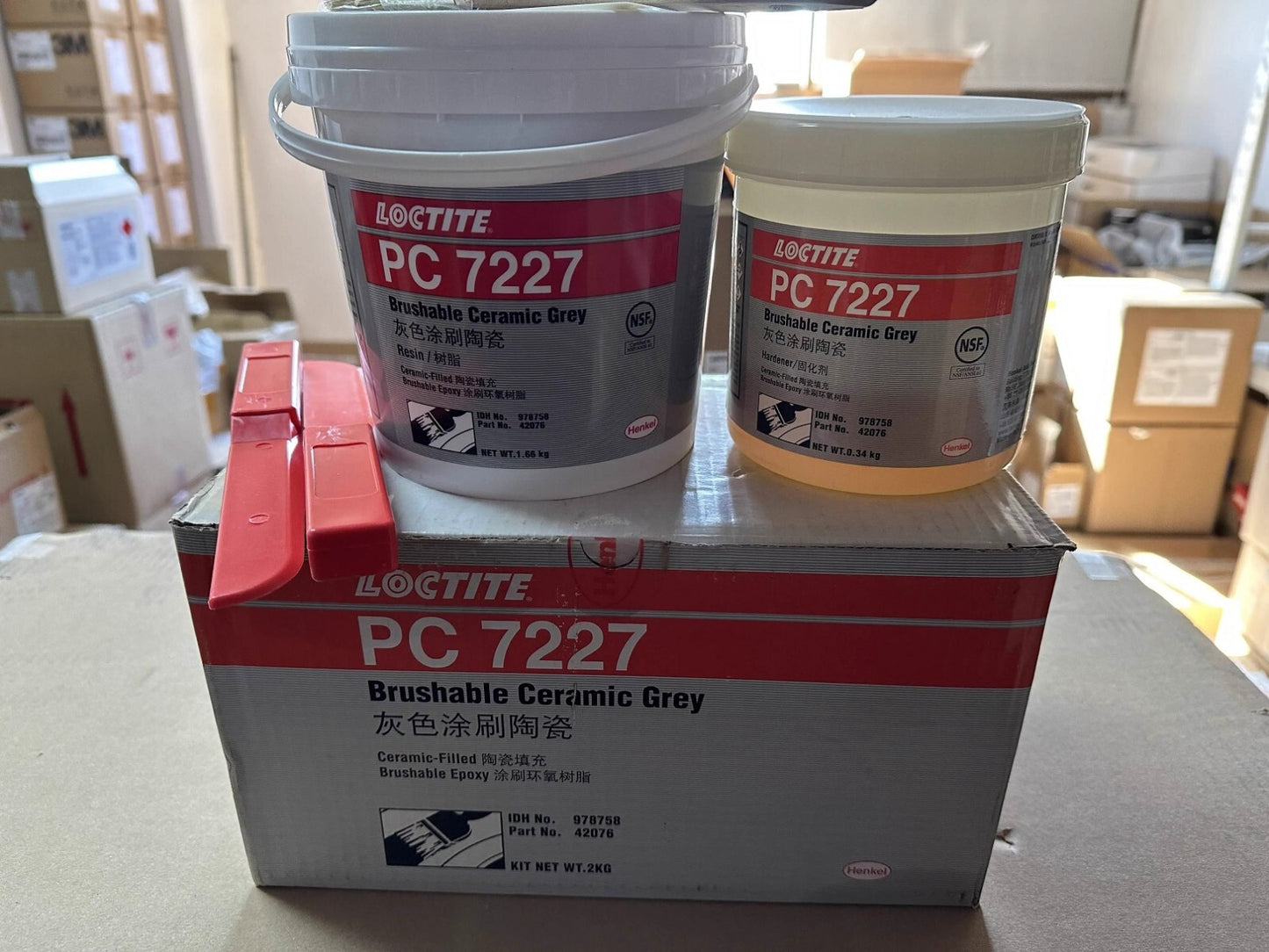 LOCTITE PC 7227 Brushable Ceramic Grey Kit 2kg （4.4 lb)  free ship