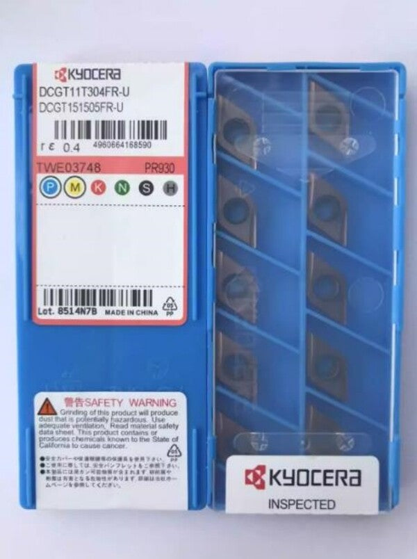 BOx/ 10PCS Kyocera Diamond  CNC Blade DCGT11T304ER-U PR930