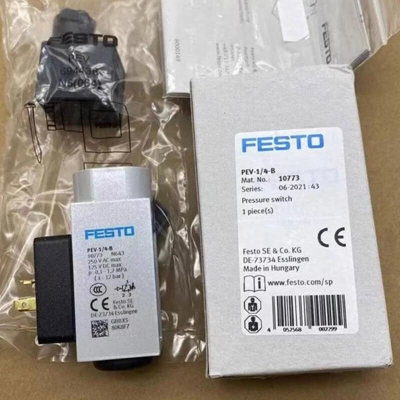 1PCS  FESTO PEV-1/4-B 10773 Pressure Switch Free Shipping Fast delivery #P