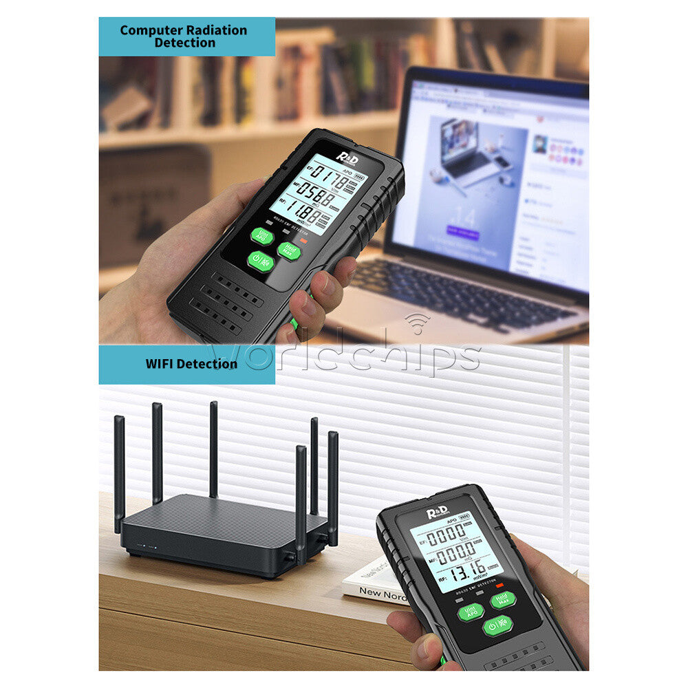 R&D RD630 3-in-1 Portable EF MF RF Radiation Detector Multifunctional Tester