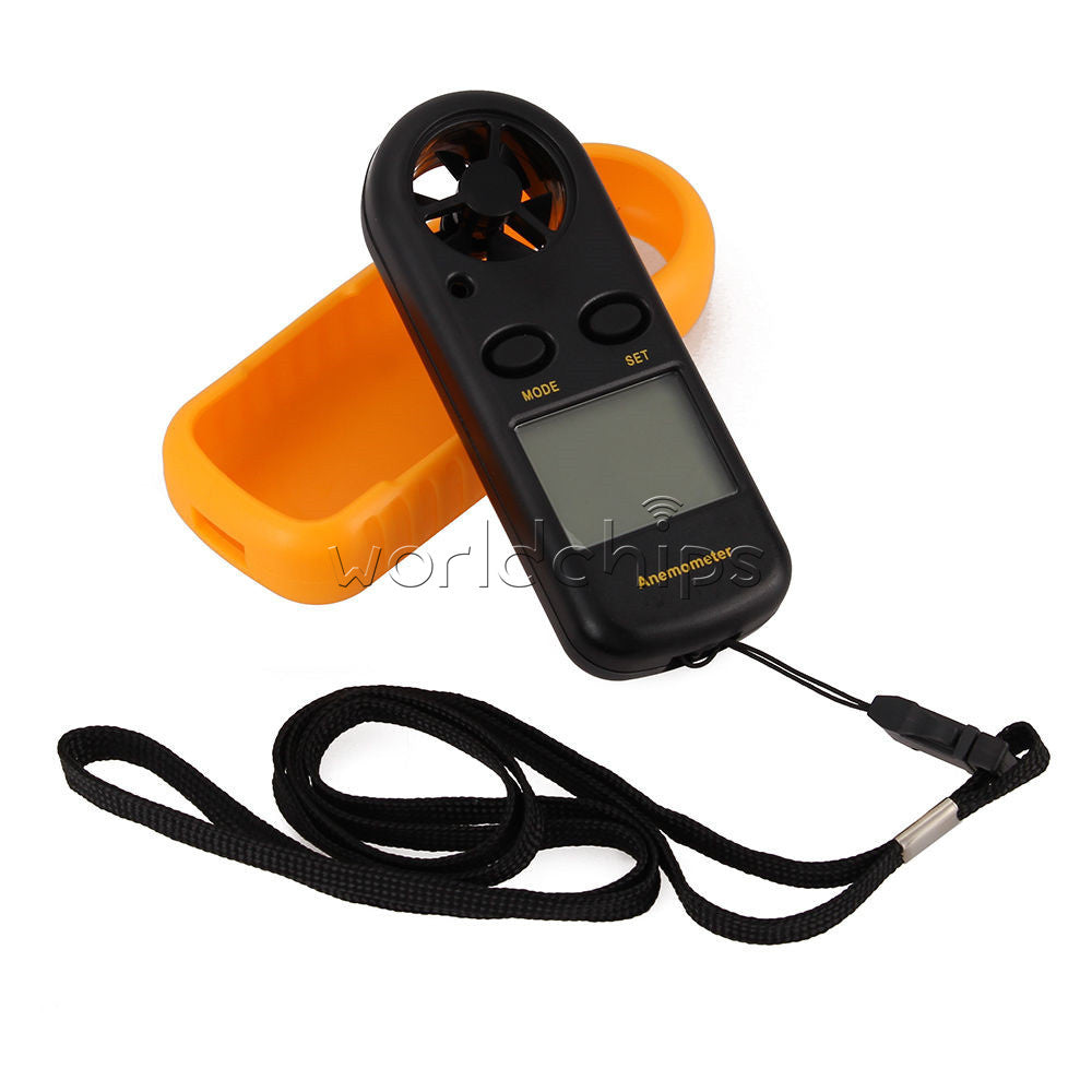 Digital LCD Anemometer Thermometer Air Velocity Wind Speed Meter Tester Gauge