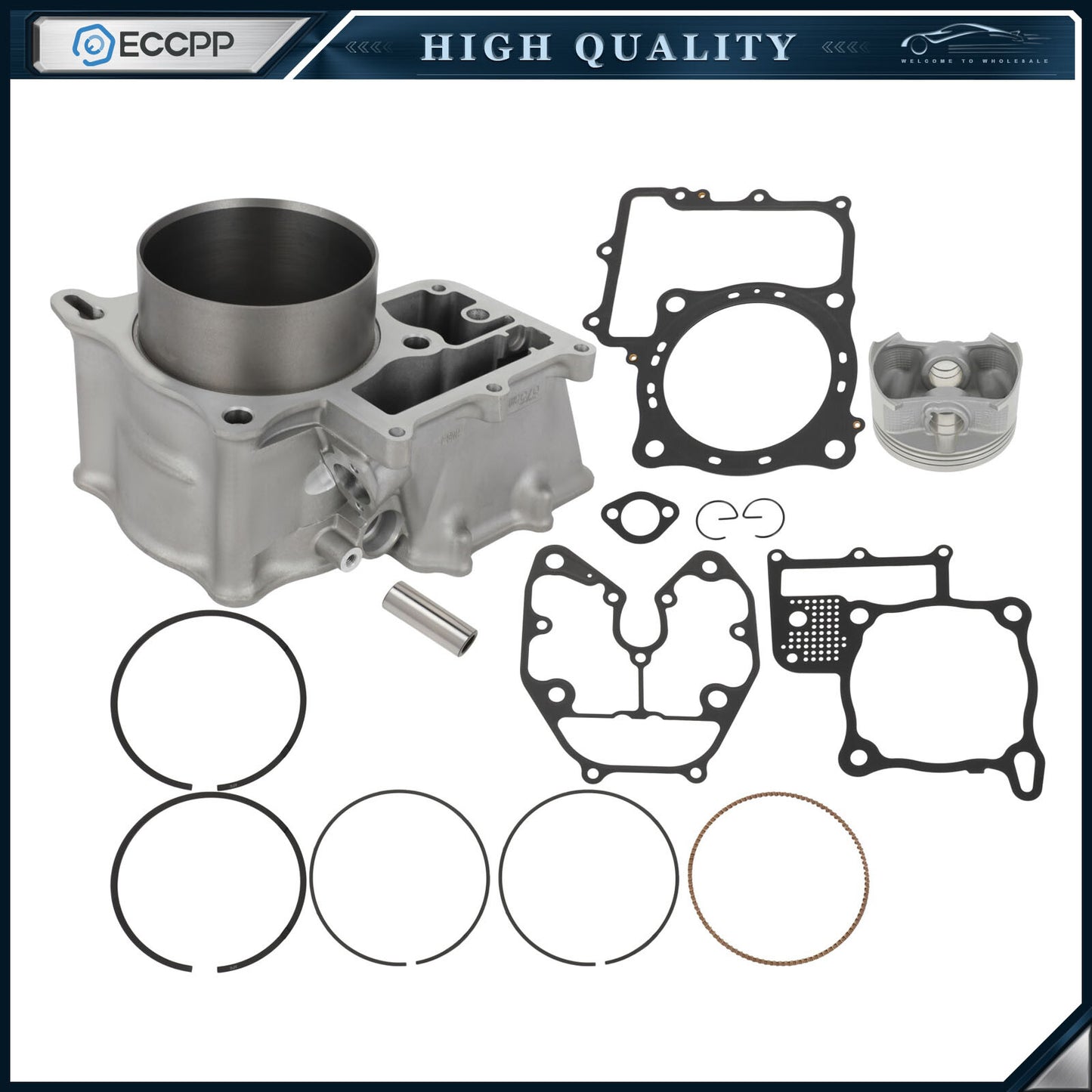 Cylinder Jug Piston Top End Gaskets Kit For 2006-2022 Honda TRX680 Rincon 680 FA