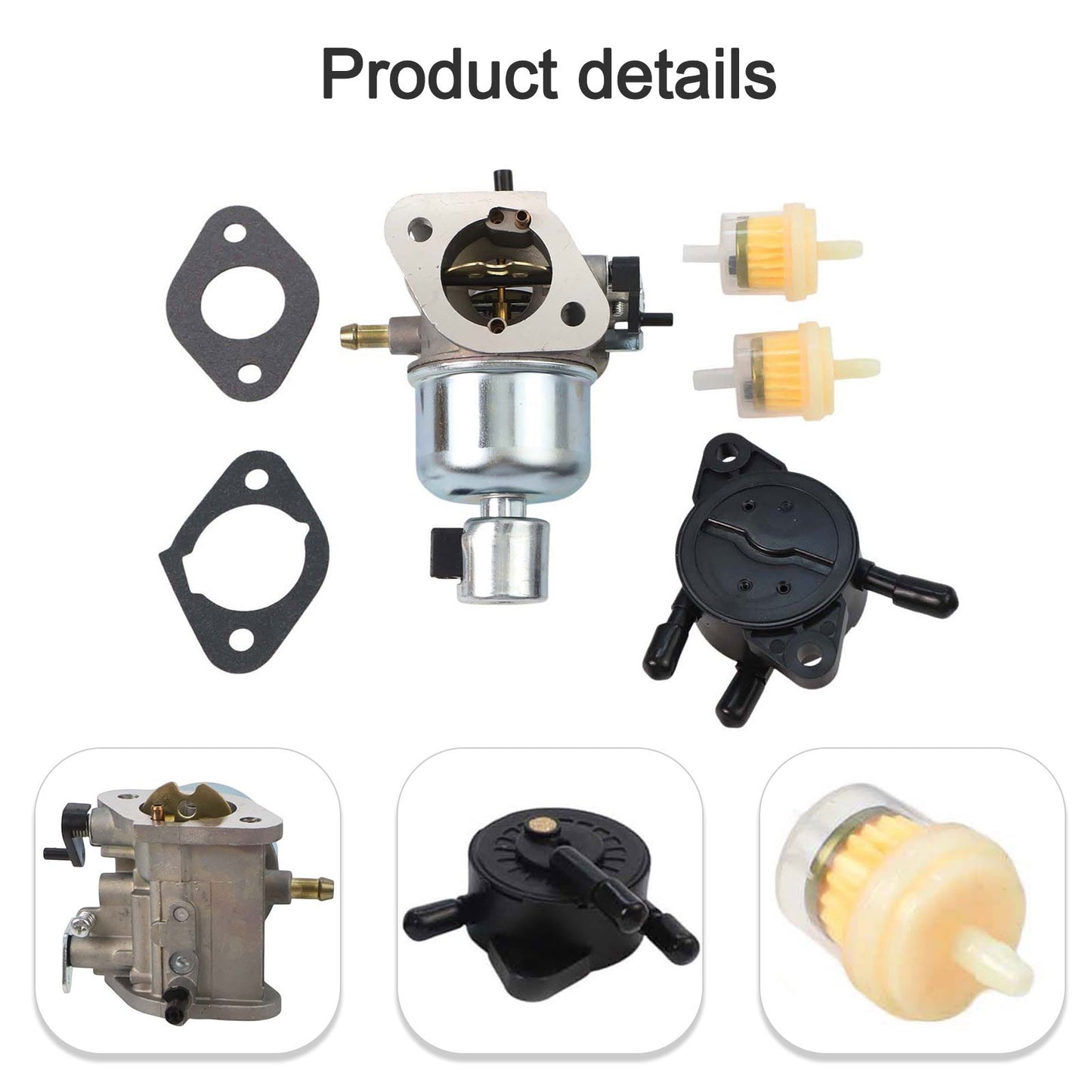Agricultural Operations Carburetor Kit Hard-wearing Metal Construction
