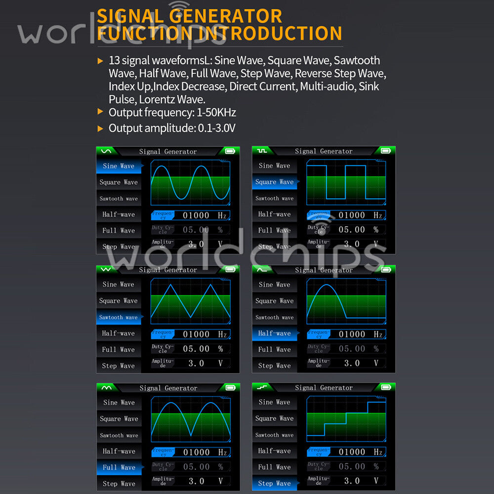 3-IN-1 FNIRSI 2C23T Advanced Version Dual Channel Digital Oscilloscope + 2 Probe