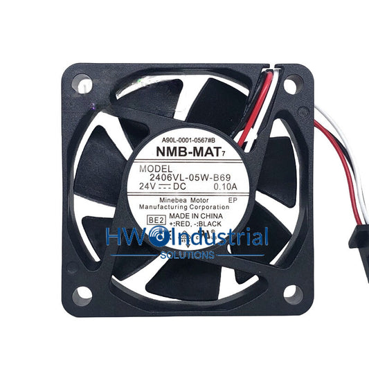 1PC NMB 2406VL-05W-B69 6015 24V 0.10A 6CM FANUC Interface Cooling Fan