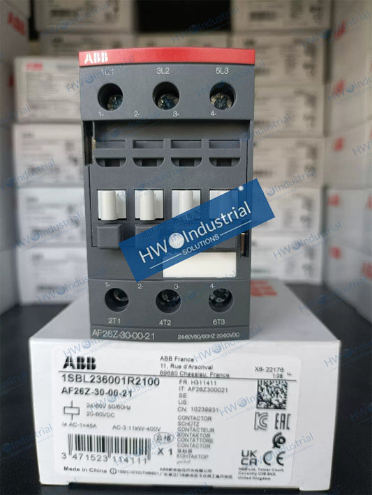 1/piece  ABB Three-pole Contactor AF26Z-30-00-21 20-60VDC Coil Voltage