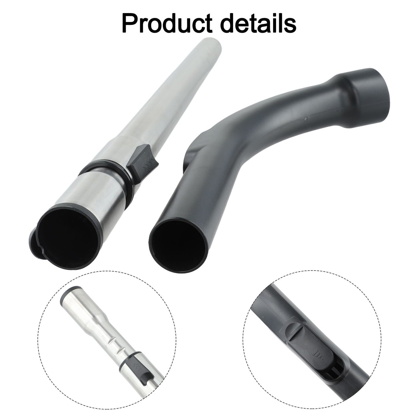 Telescopic Locking Suction Tube with Handle for Miele C1 C2 and C3 Models