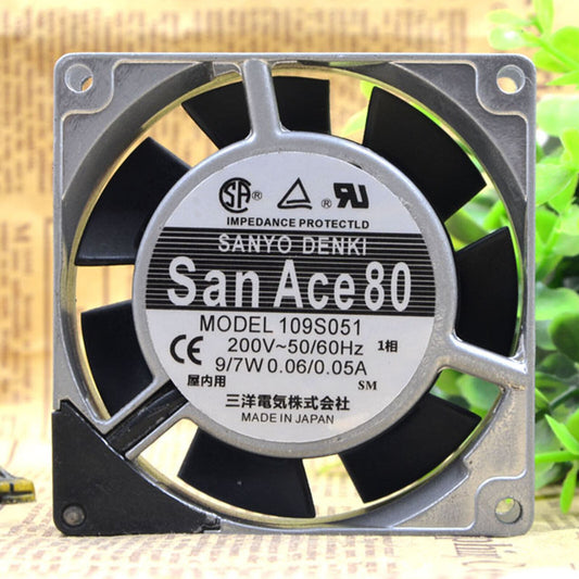 1PC  109S051 For SANYO San Ace80 9/7W 0.06/0.05A cooling fan