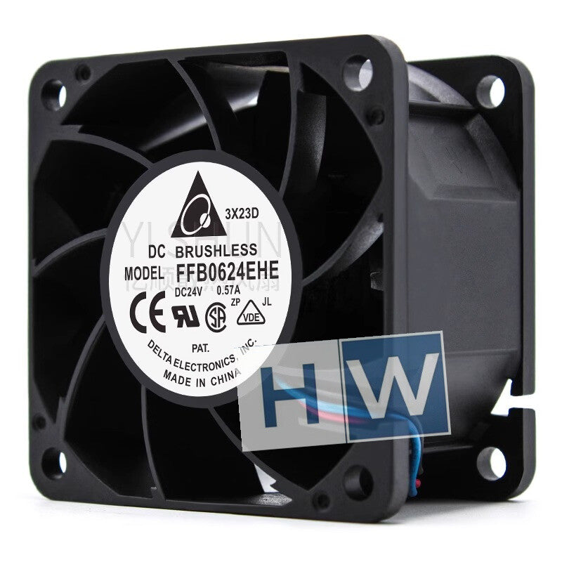 1PC Delta FFB0624EHE 24V 0.57A 6cm 6038 3-wire Inverter Cooling Fan
