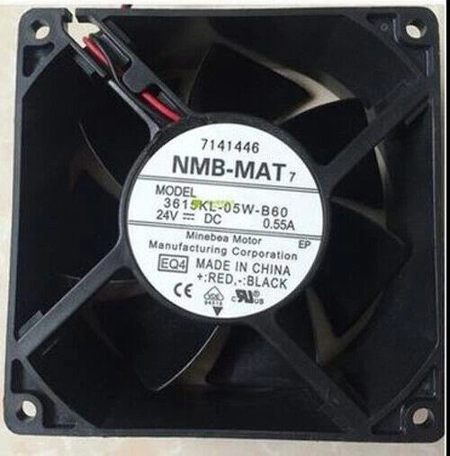 3615KL-05W-B60 NMB MAT Cooling Fan 24V 0.55A 92*92*38MM 9CM Inverter  #P