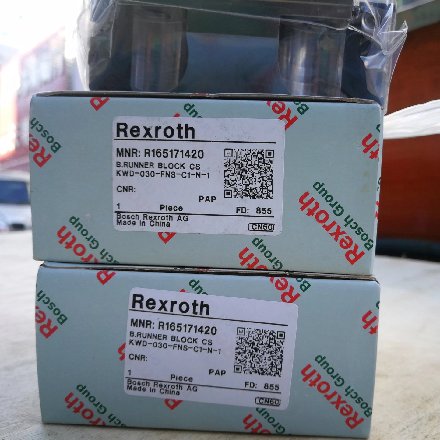 1pc  R165171420 REXROTH RUNNER BLOCK BALL BEARING #P
