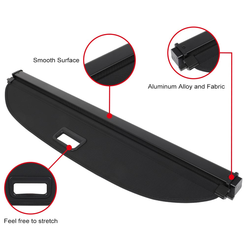 ECCPP Retractable Rear Cargo Cover For 2021 2022 2023 2024 Buick Envision 4-Door