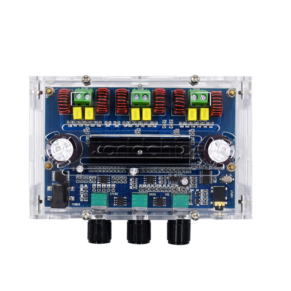 Bluetooth5.0 AUX TPA3116D2 Digital Power Amplifier Board 2.1 Channel 2*50W+100W