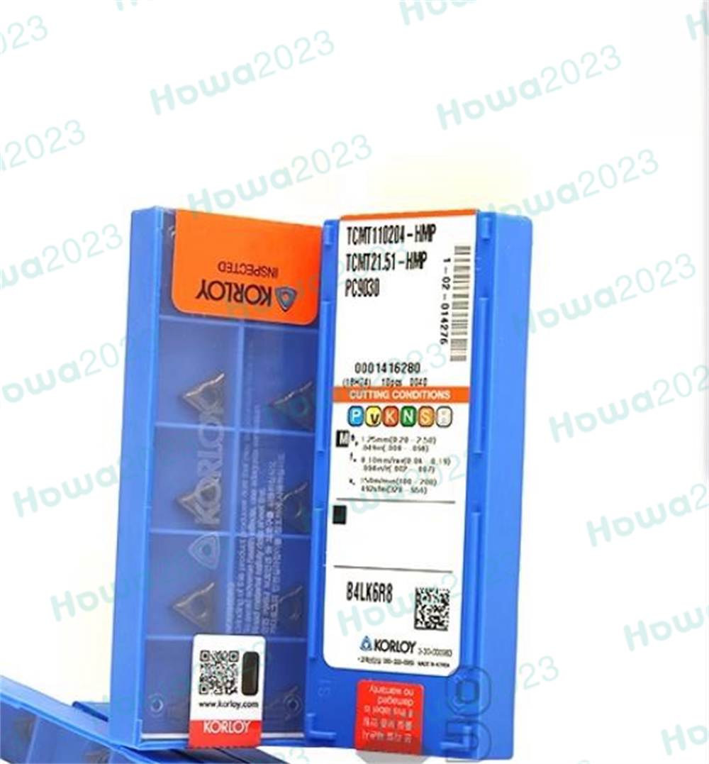 10Pcs/BOX TCMT110204-HMP PC9030 TCMT21.51-HMP  KORLOY CNC Blade Carbide Inserts