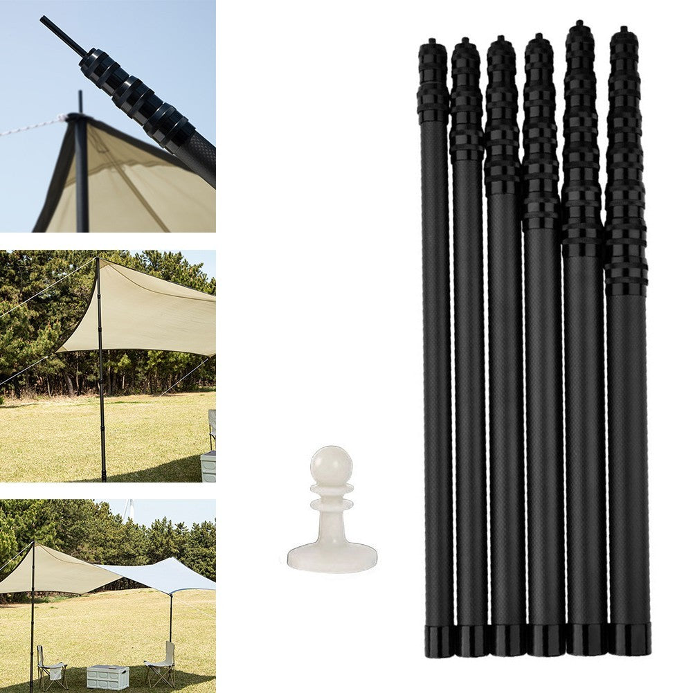 Carbon Fiber Poles Lightweight Tarp Rods Gardening Events Portable Camping Poles