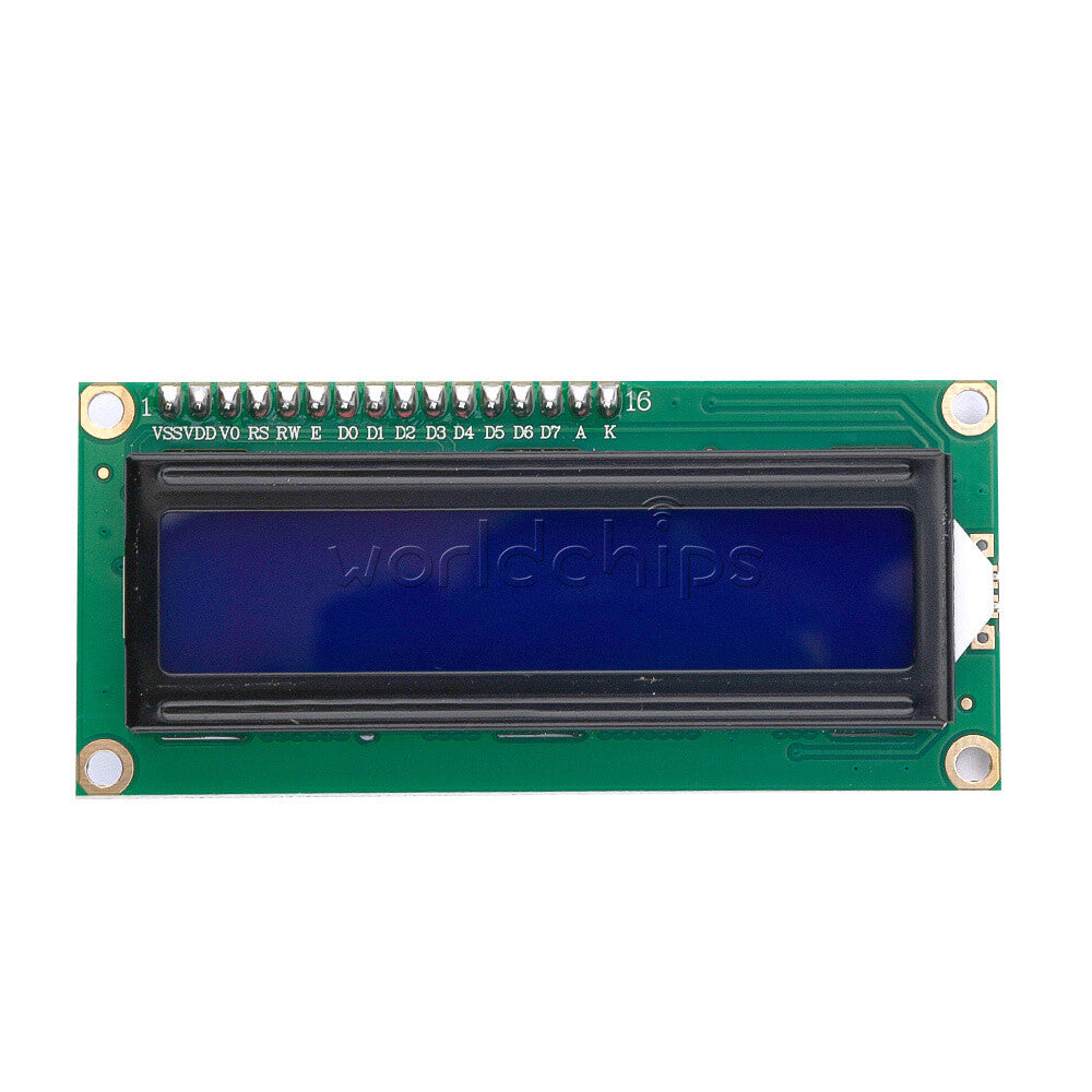 5PCS Blue Display IIC/I2C/TWI/SPI Serial Interface 1602 16X2 LCD Module TOP