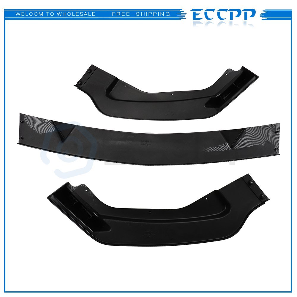 Fit For 14-17 Infiniti Q50 Base Premium Carbon Look Front Bumper Body Kit Lip