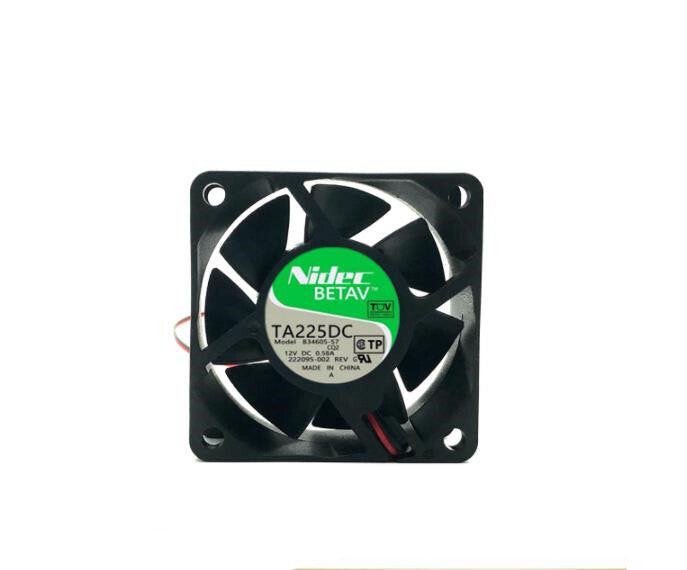 1Pc   TA225DC B34605-57 NIDEC 6025 12V 0.58A Large Air Supply Fan