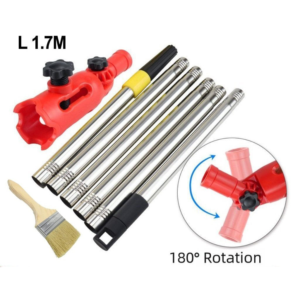 Paint Roller Extension Rod 1 7M with Adjustable Multi Angle Holder for Ceilings