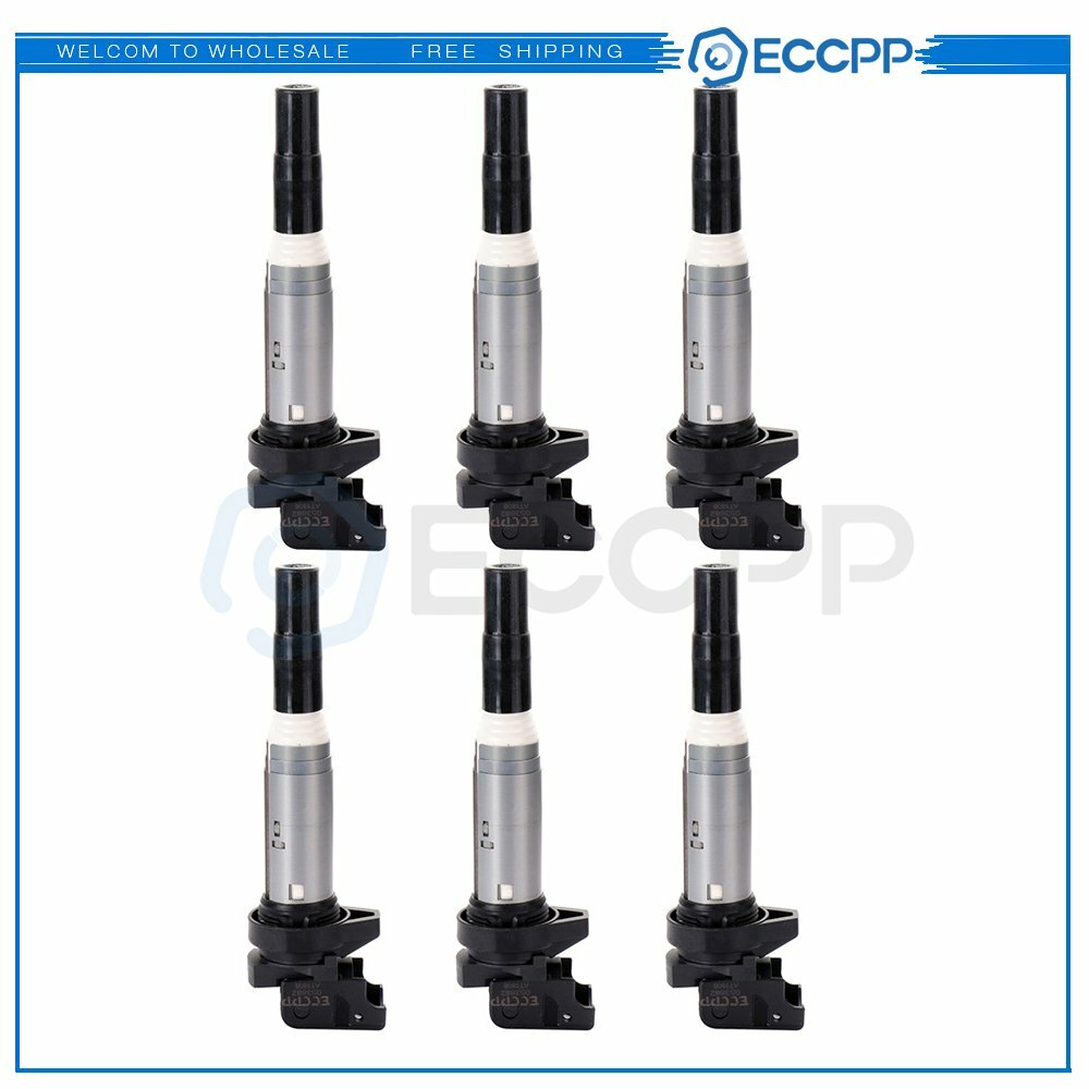 Pack of 6 Ignition Coils for BMW 135i 335i 435i 535i 525i 640i M3 X3 Z4