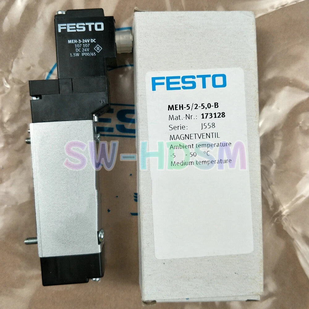 1PCS  For FESTO MEH-5/2-5,0-B 173128 Solenoid Valve freight free