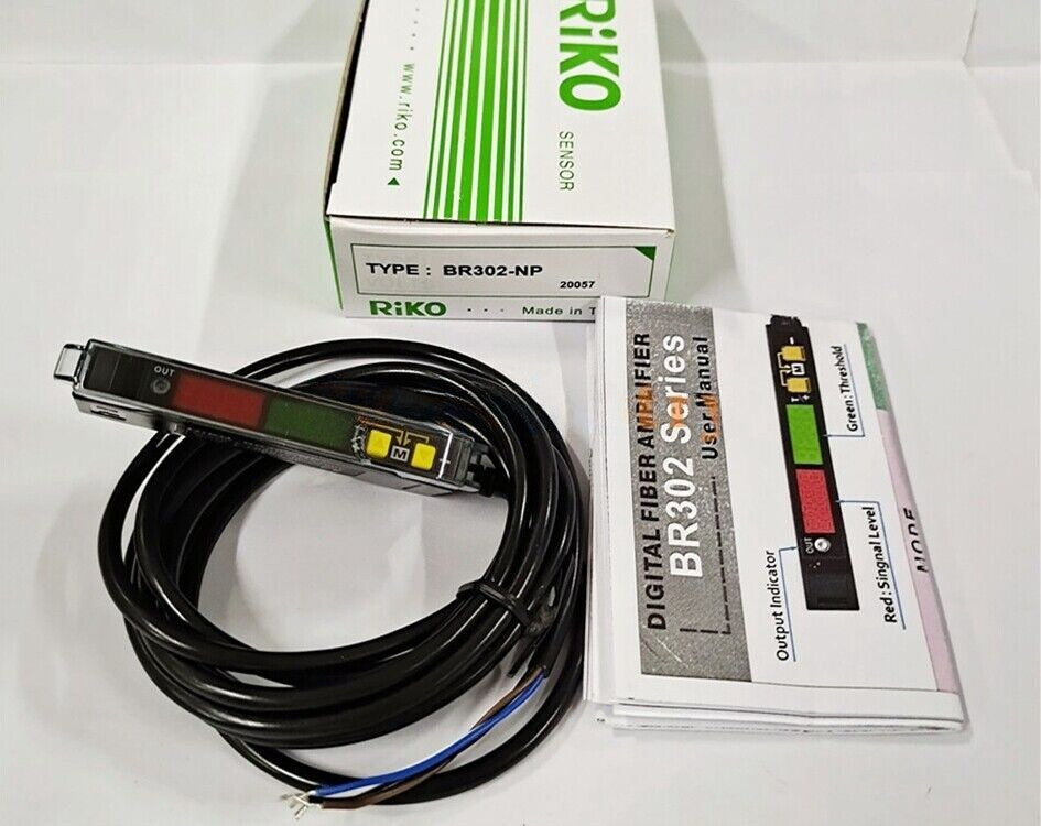 1PCS  FOR RIKO Sensor BR302-NP Optical Fiber Amplifier replace BR3-NP