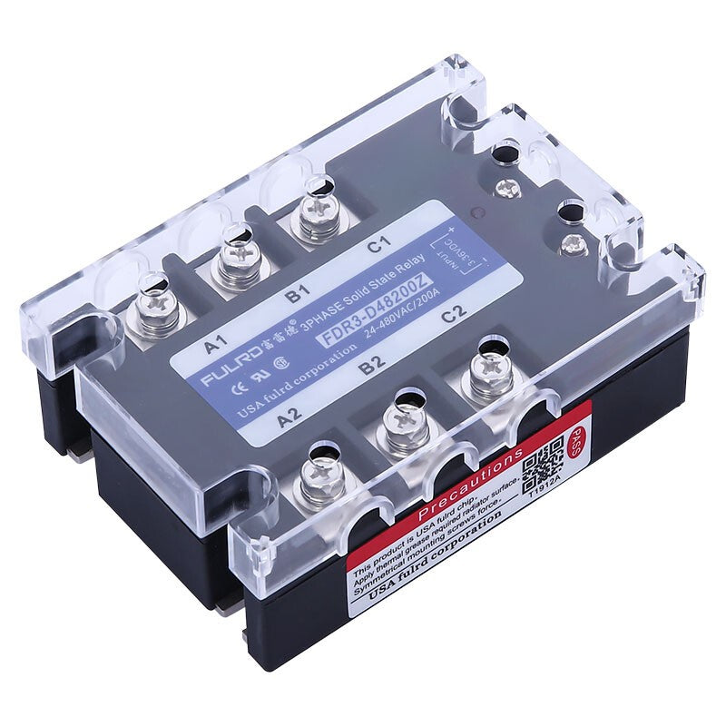 FULRD Three-phase Solid State Relay FDR3-D48200Z 200A DC-AC 24-480VAC 3-36VDC