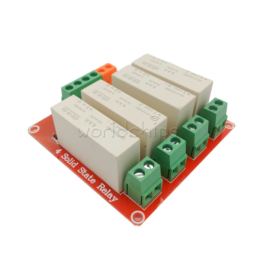 5A 2/4/8Channels High Level Trigger DC Solid-State Relay Module Single-Phase
