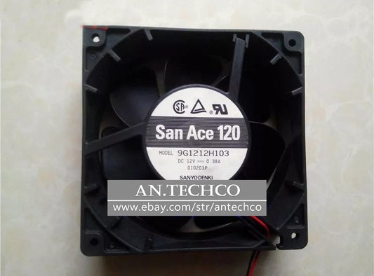 Sanyo San Ace 120 9G1212H103 12038 DC12V 0.38A 12CM 2-Wire Cooling Fan