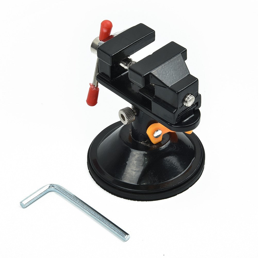 Portable Mini Bench Vise with Elastic Jaws for Jewelry Making Projects