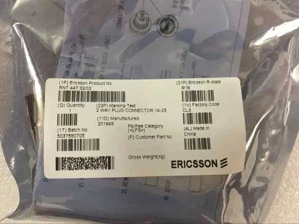 1PC RNT 447 32/02 Ericsson 2 WAY PLUG Connector