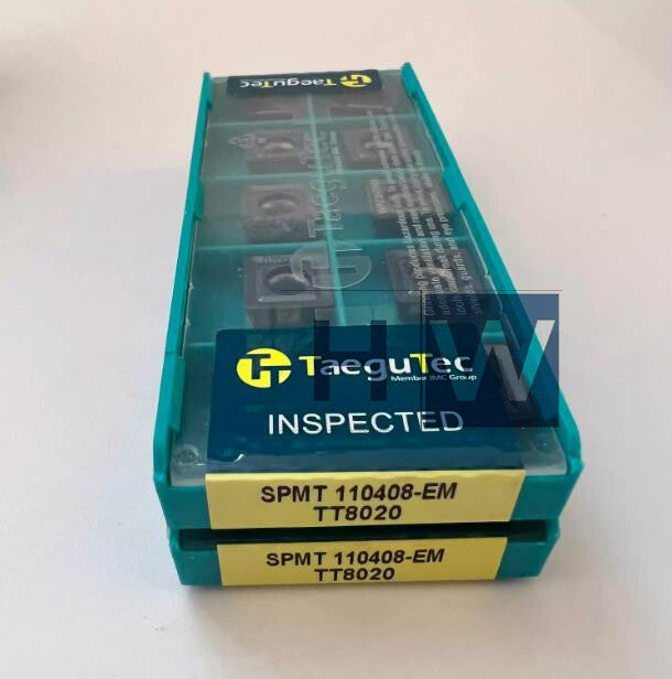 Box/10PCS Taegutec CNC Blade SPMT110408EM TT8020 SPMT110408-EM TT8020
