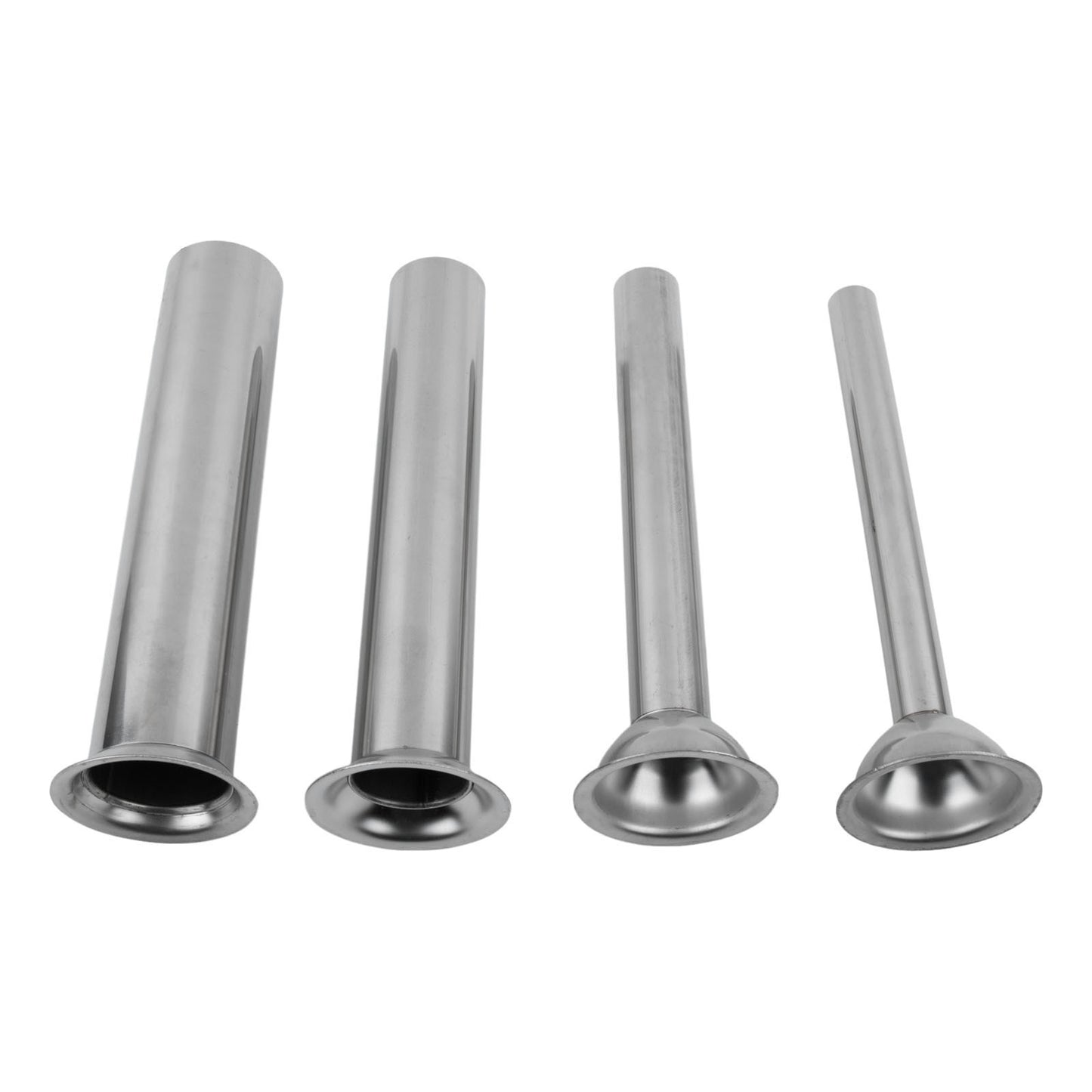 Stuffing Tubes Filling Tubes Funnels Nozzles Silver 38mm 165mm/6.5inch